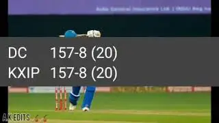 DCvsKXIP 👌🏏