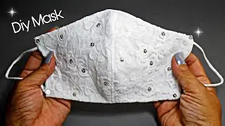 New style Diy breathable lace mask|Beautiful Fashion mask|making ideas|sewing tutorial|Maejam maaja