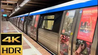 [4K 60fps HDR]Bucharest Metro-CAF trains at Constantin Brâncoveanu station-Shot on iPhone 13 Pro Max