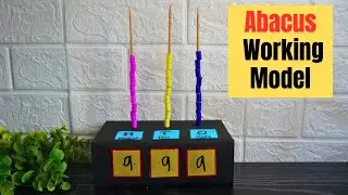 Maths Working Model | Abacus working model | How to make model of Abacus | Place value maths model