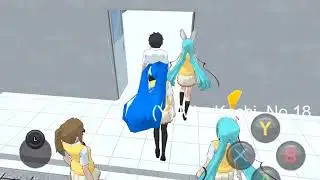 Playing as saki Miyu in high school simulator 2018
