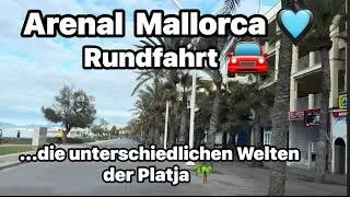 Arenal - Platja de Palma 🩵 Rundfahrt durch verschiedene Welten 🚘 Ballermann 1 bis 11 🌴 Winterzeit 🥶 