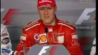 F1 2006 Monza Schumacher 賽後記者會 Press Conference