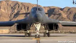 Rockwell B-1 Lancer.Supersonic variable-sweep wing, heavy bomber used by the United States Air Force