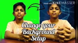 How to create a background setup for our YouTube video