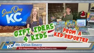 Creative Fun Gift Ideas for KIDS from a KID Reporter on TV
