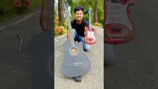 Small Guitar VS Electric Acoustic 38C Guitar🎸Testing