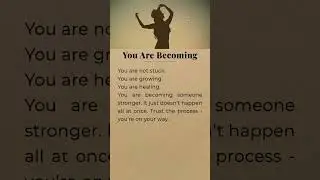 You Are Becoming 🌈 | Learn English with Healing & Motivation #Shorts