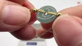 【肌容雪】天然緬甸A貨滿綠翡翠平安扣手鍊 編號256(翡直徑12.2mm,翡厚2.6mm,重量1.92g)附錦盒附鑑定證書