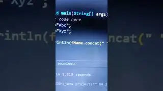 Java String Function concat() #shorts #javaprogramking #java #javastrings #programming