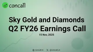 Sky Gold and Diamonds Q2 FY26 Earnings Conference Call | Concall.in