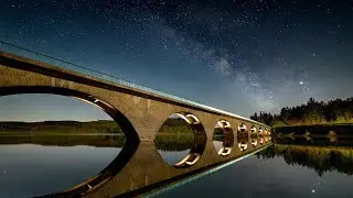 2 hours Star Gazing Time Lapse  - Night Sky Relaxation - Ambient Music