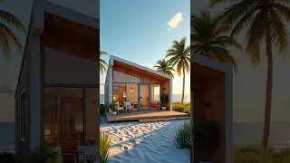 A Cozy Beachside Escape: Stunning Ocean Views from Every Corner  #satisfying #relaxing #beach