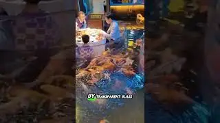 Water Restaurant with Aquarium Dining Tables &ndash; Unique Restaurant Idea 😲 #viralvideo #facts#shorts