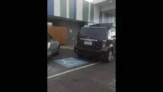 The result of people fighting over a disabled parking space