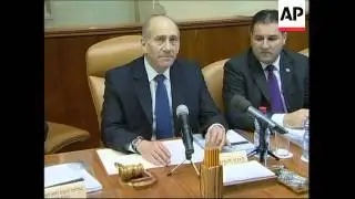 Weekly Israeli Cabinet meeting