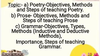Pedagogy of English! Full Unit-1 Notes...#inspiringyou #bed2ndsemester #bednotes 