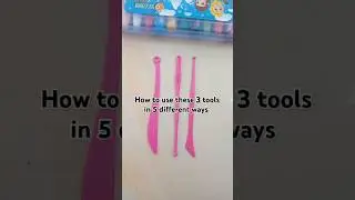 Tools for clay| Use of 3 Plastic tools with air dry clay pack From Flipkart #claycrafts #clayart