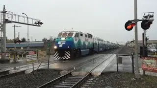 Sounders and BNSF Trains in Auburn, WA