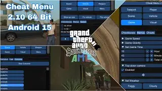 Plugin | Cheat Menu For Gta Sa AML  Android 64 Bit Support Android 15