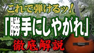 『勝手にしやがれ』沢田研二#ギター#アコギ#弾き方#弾き語り#初心者＃入門#J-POP#ギター女子#家で一緒にやってみよう#中高年#趣味#定年#70年代＃昭和