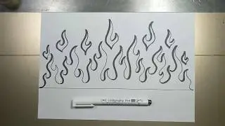 How to draw FLAMES in 5 minutes