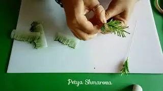 Tutorial Wafer Paper Pine Twigs @PetyaShmarova
