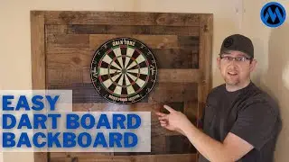Super Easy DIY Dart Board Backboard