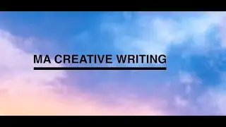 MA Creative Writing at Derby
