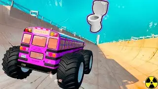 Top 50 School Bus Jumps & Crashes &ndash; BeamNG Drive Bus Madness Compilation