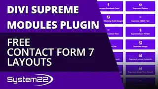 Divi Supreme Modules Free Contact Form 7 Layouts 👈