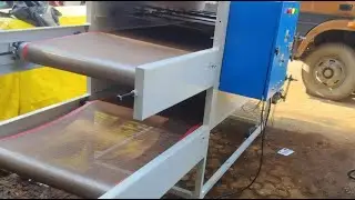 Textile curing machine, curing heating  conveyor system