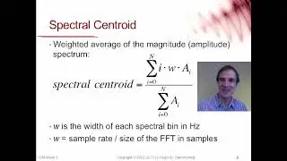 5.1 Spectral Centroid