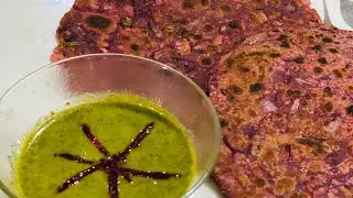 Beetroot Parantha (With Alsi - Flax Seeds) by Sunita Cooks