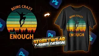 Vintage Streetwear T-Shirt Design in Photoshop || Streetwear Design || Design With Frankee
