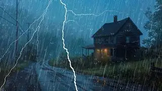 Sonido de Lluvia Hipn&oacute;tico para Sue&ntilde;o Profundo &ndash; Lluvia Torrencial y Truenos Intensos de Noche