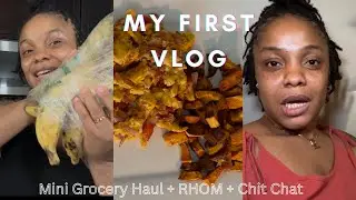 My First Vlog!! Mini Grocery Haul + RHOM rant