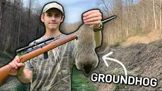 Ground Hog Hunting with a .22LR !