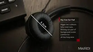 MARIDI Best Selling Call Center /Office Work Headset- MRD-805UC Series,  NC USB Headset