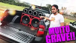 NOVA SAVEIRO COM O SOM MAIS FORTE QUE JÁ OUVI!! (muito grave)