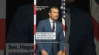 Pete Hegseth says it's unacceptable to see 'fat generals and admirals'