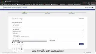 Dallas County Portal Demonstration with captions