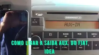 Como ligar a saida auxiliar original do radio da idea.