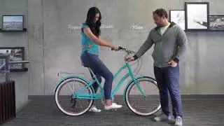 EVRYjourney Women's Hybrid Touring Cruiser Bike Fitting - 6' Rider Bike Sizing