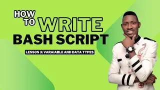Bash script lesson 3: How to use variable and datatypes