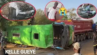 Urgent : Accident mortel sur la route nationale Kelle Gueye Louga un Jakarta et un bus