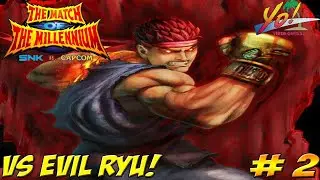 SNK vs Capcom: The Match of the Millennium! Evil Ryu Boss! - YoVideogames