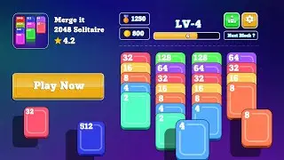 Merge it : 2048 Solitaire Game Gameplay Android