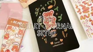 🍞 setting up a new journal - bujo 2022 setup and march plan with me