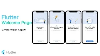 Flutter Welcome Page - Speed Code [Crypto Wallet App #1]